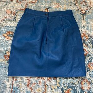 American Apparel Blue Pencil Skirt